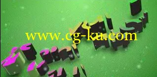 AE CS5版本,炫彩立体效果组合logo演绎片头AE模板的图片1