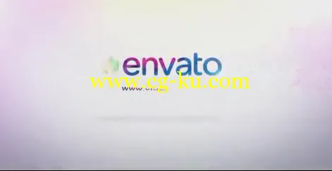 柔美飘逸的彩色粒子水墨logo揭示片头的图片1 柔美飘逸的彩色粒子水墨logo揭示片头的图片1