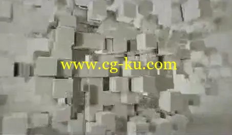 无数白色方块汇聚组合成logo标志,含音频的图片1 无数白色方块汇聚组合成logo标志,含音频的图片1