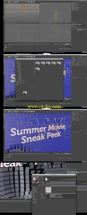 Cinema 4D,After Effects三维文字创建的图片1
