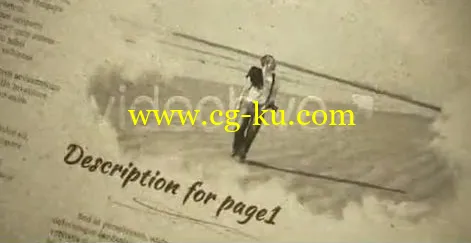 怀旧泛黄的视频纪念画册AE模板的图片1 怀旧泛黄的视频纪念画册AE模板的图片1