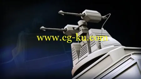 CINEMA 4D教程中我们将学习硬表面建模技巧如倒角、挤压来制作炮塔模型的图片1