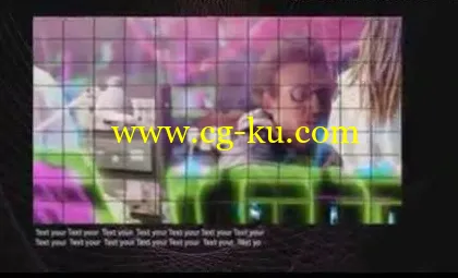 科技感方格翻转拼接的视频展示效果的图片1 科技感方格翻转拼接的视频展示效果的图片1