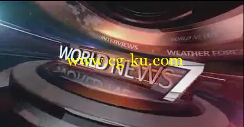 《全球新闻播报》电视广播频道包装AE模板的图片1 《全球新闻播报》电视广播频道包装AE模板的图片1