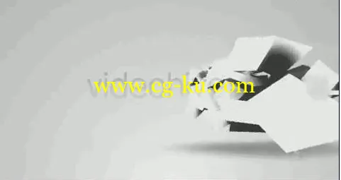 黑白风抽象变形logo揭示片头AE源文件的图片1