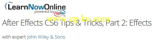 LearnNowOnline - After Effects CS6 Tips & Tricks, Part 2 Effects的图片2