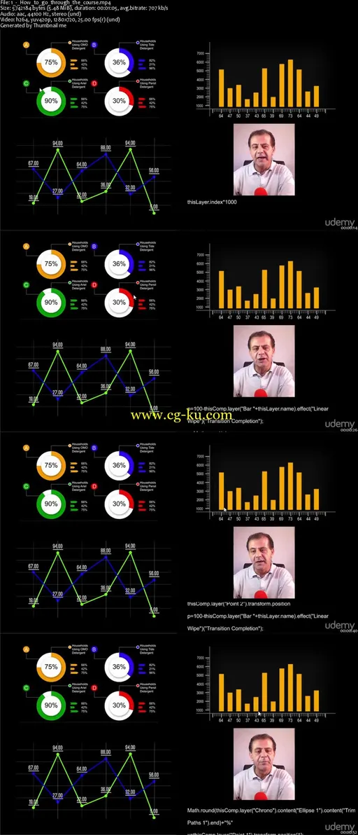 Adobe After Effects Expressions Create Motion Infographics的图片2