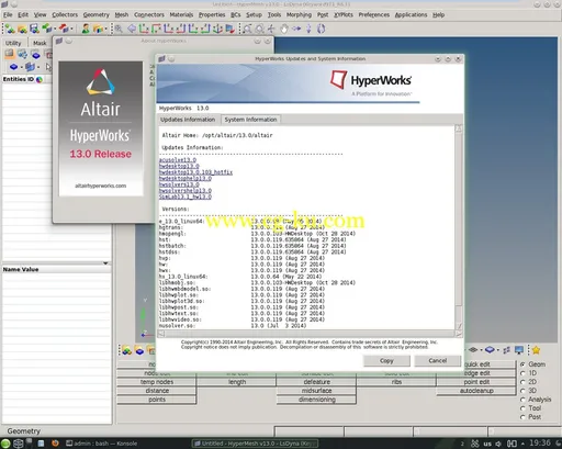 Altair HyperWorks Desktop 13.0.103 HotFix Win64/Linux64的图片2