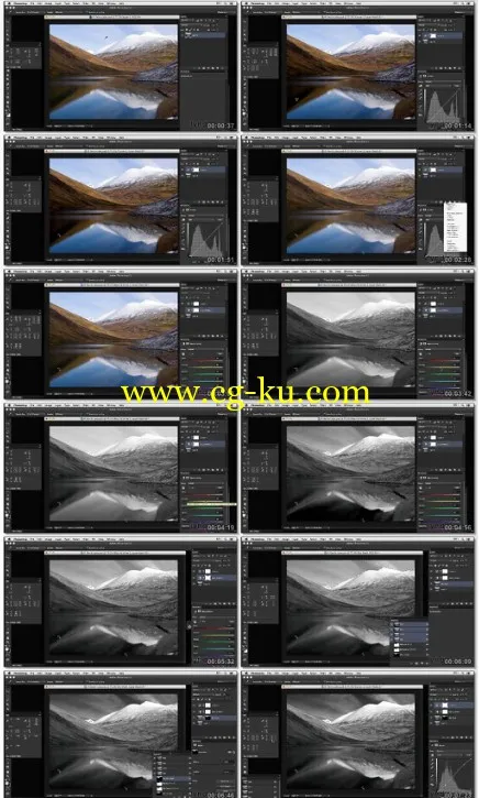 Lynda – Creating Black-and-White Landscape Photos with Photoshop的图片1