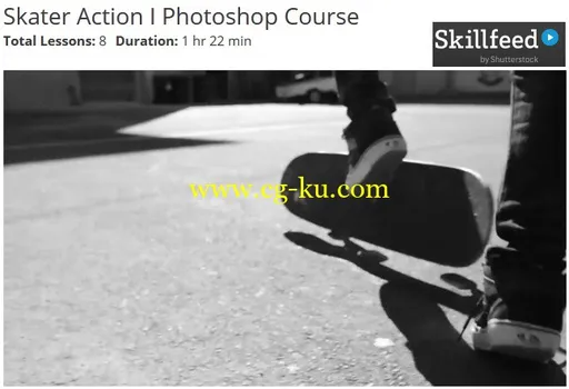 Skillfeed–Photoshop图像处理软件制作滑冰动作过程的图片1