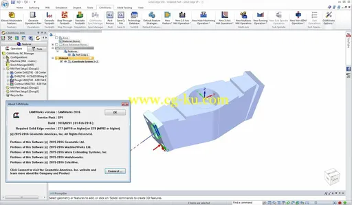 CAMWorks 2016 SP1 For Solid Edge的图片2