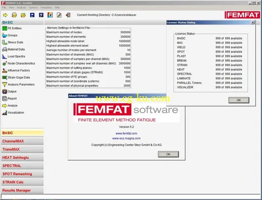 ECS FEMFAT 5.1-5.2 Win/Linux的图片3