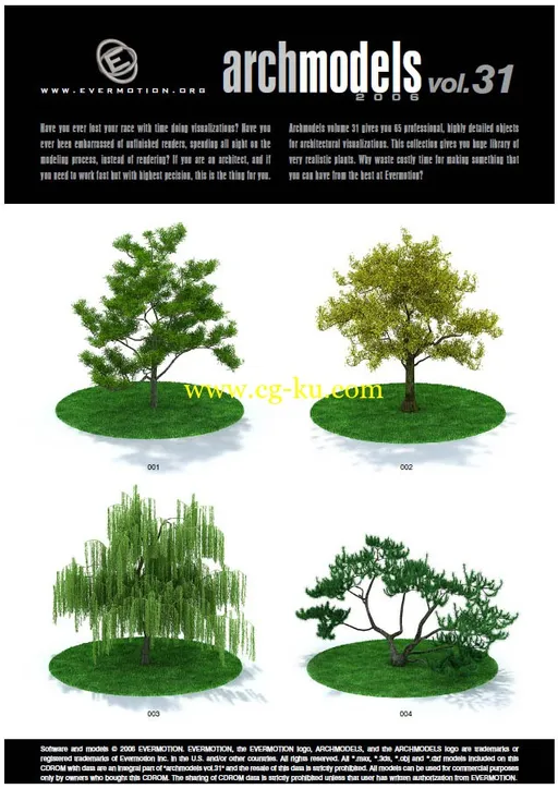 Evermotion Archmodels Vol 31(树，盆栽，园艺植物)模型下载的图片1