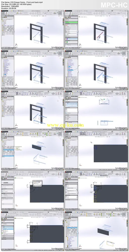 Lynda – Modeling A Cabinet With SOLIDWORKS的图片2
