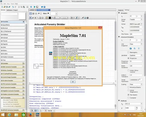 Maplesoft MapleSim 7.01 Windows / Linux的图片2
