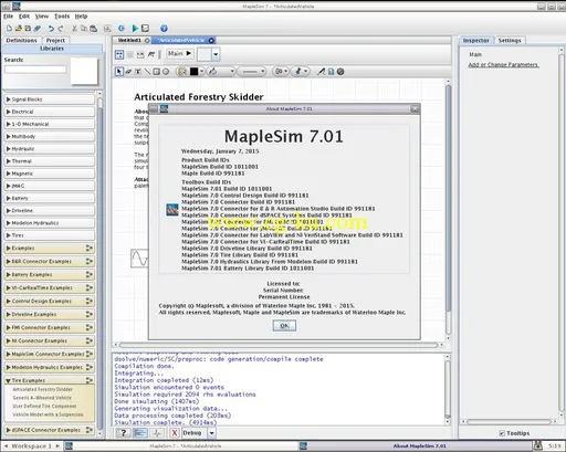 Maplesoft MapleSim 7.01 Windows / Linux的图片3
