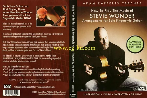 Crescent Ridge – Adam Rafferty Teaches – Stevie Wonder – Solo Fingerstyle –的图片1