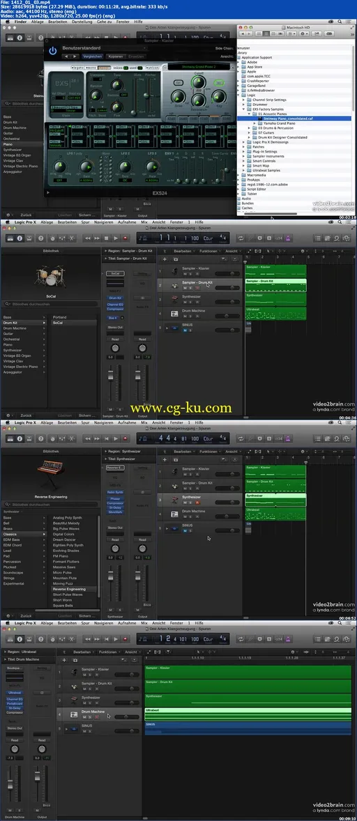 Video2Brain – Softwareinstrumente In Logic Pro的图片2