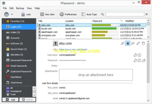 1Password For Windows 4.6.0.604 Multilingual的图片1