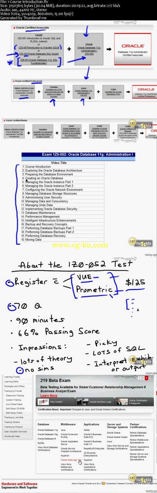 CBTnuggets – Oracle Database 11g DBA 1 1Z0-052的图片2