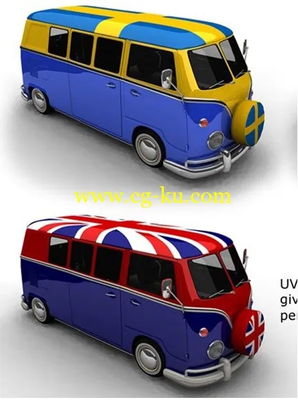 1964 VintageVan模型下载的图片1