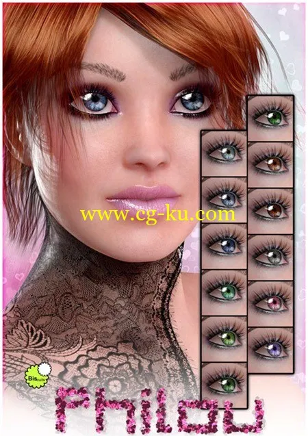 DAZ3DPoser模型 V4 眼睛模型的图片1