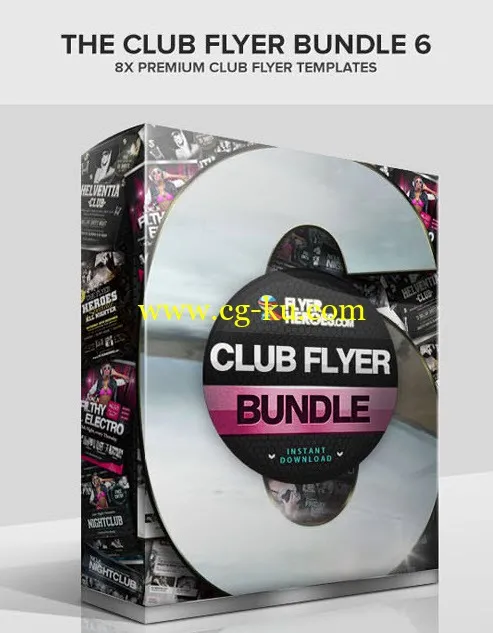 Photoshop素材俱乐部传单 FlyerHeroes – The Club Flyer Bundle 06的图片1