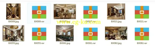 7个餐厅室内场景集合的图片1