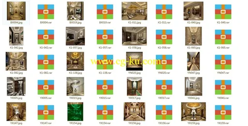 2015年最新玄关过道场景模型50套集合的图片1