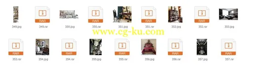 9套欧模网家装场景模型集合的图片1
