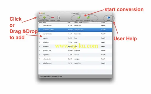 LaTex To RTF 1.1.0 Retail MacOSX的图片1