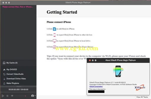 Xilisoft IPhone Magic Platinum 5.7.4 Multilangual Mac OS X的图片2