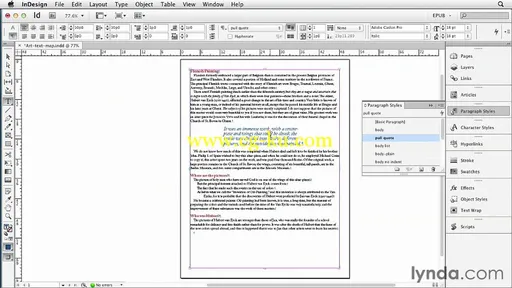 Lynda – InDesign CS6 To EPUB, Kindle, And IPad的图片3 Lynda – InDesign CS6 To EPUB, Kindle, And IPad的图片3