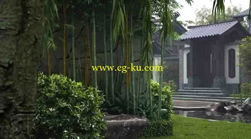 庭院3D动画场景的图片1