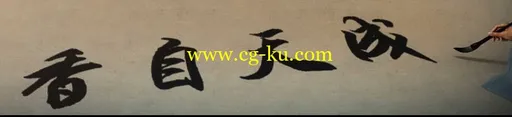 很漂亮的一个毛笔字动画的图片1