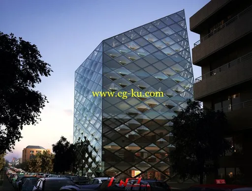 黄昏下建筑表现场景的图片1
