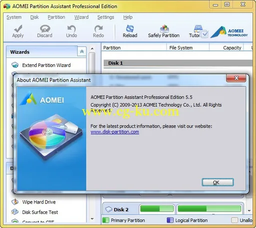 AOMEI Partition Assistant Professional Edition 5.6的图片2