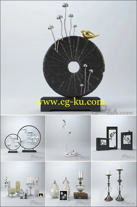 3darcshop装饰品3D模型​的图片1