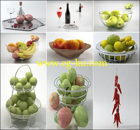 食品和饮料3D模型​的图片1
