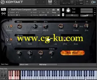 音效下载Replika Sound – Dark Piano Composer KONTAKT的图片1