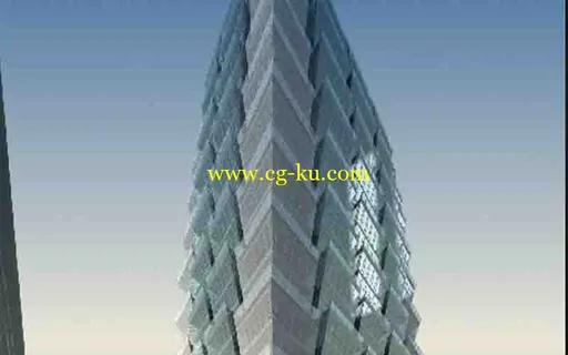 菊花大玻璃现代建筑模型的图片1