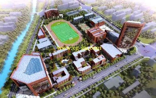 生活片区完整建筑模型的图片3