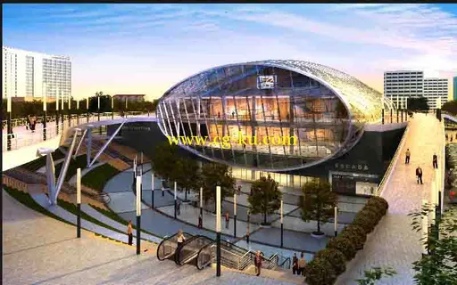 2个异形的共建建筑模型​的图片1