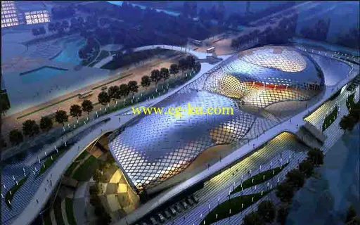 2个异形的共建建筑模型​的图片2