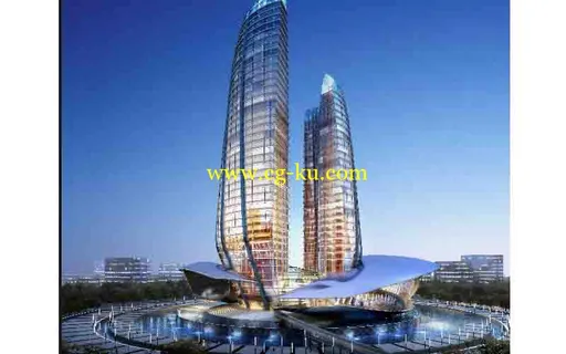 一个牛魔王牛角的异形建筑模型的图片1 一个牛魔王牛角的异形建筑模型的图片1