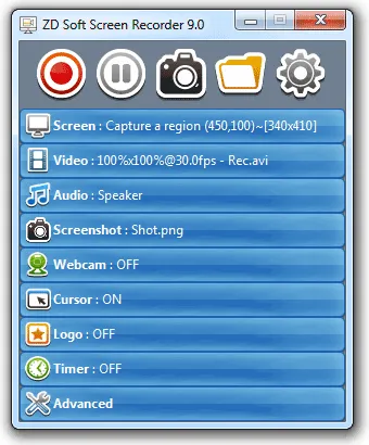 ZD Soft Screen Recorder 9.5的图片1