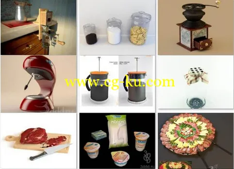 3DDD Trifle Kitchen models的图片1