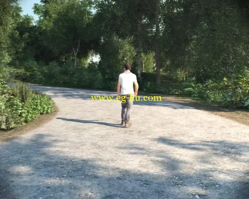 爬山的3D场景的图片1