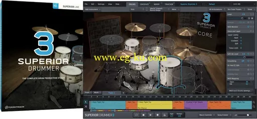 音效下载Toontrack Superior Drummer 3 Factory ContentRoom Mics 1的图片1