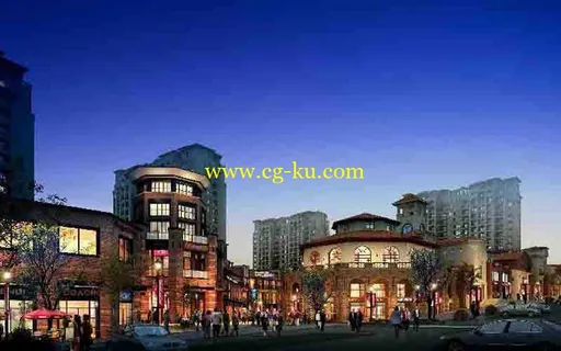 一套完整的商业街模型的图片1 一套完整的商业街模型的图片1